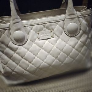 Kate Spade Patent Leather Cream Color Quilted bag
